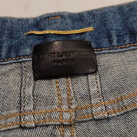 SAINT LAURENT Distressed low-rise skinny jeans - Size 31 - Picture 2 of 10